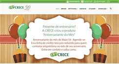 Desktop Screenshot of crece.com.br