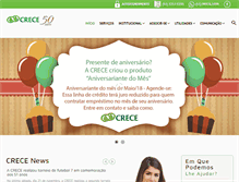 Tablet Screenshot of crece.com.br